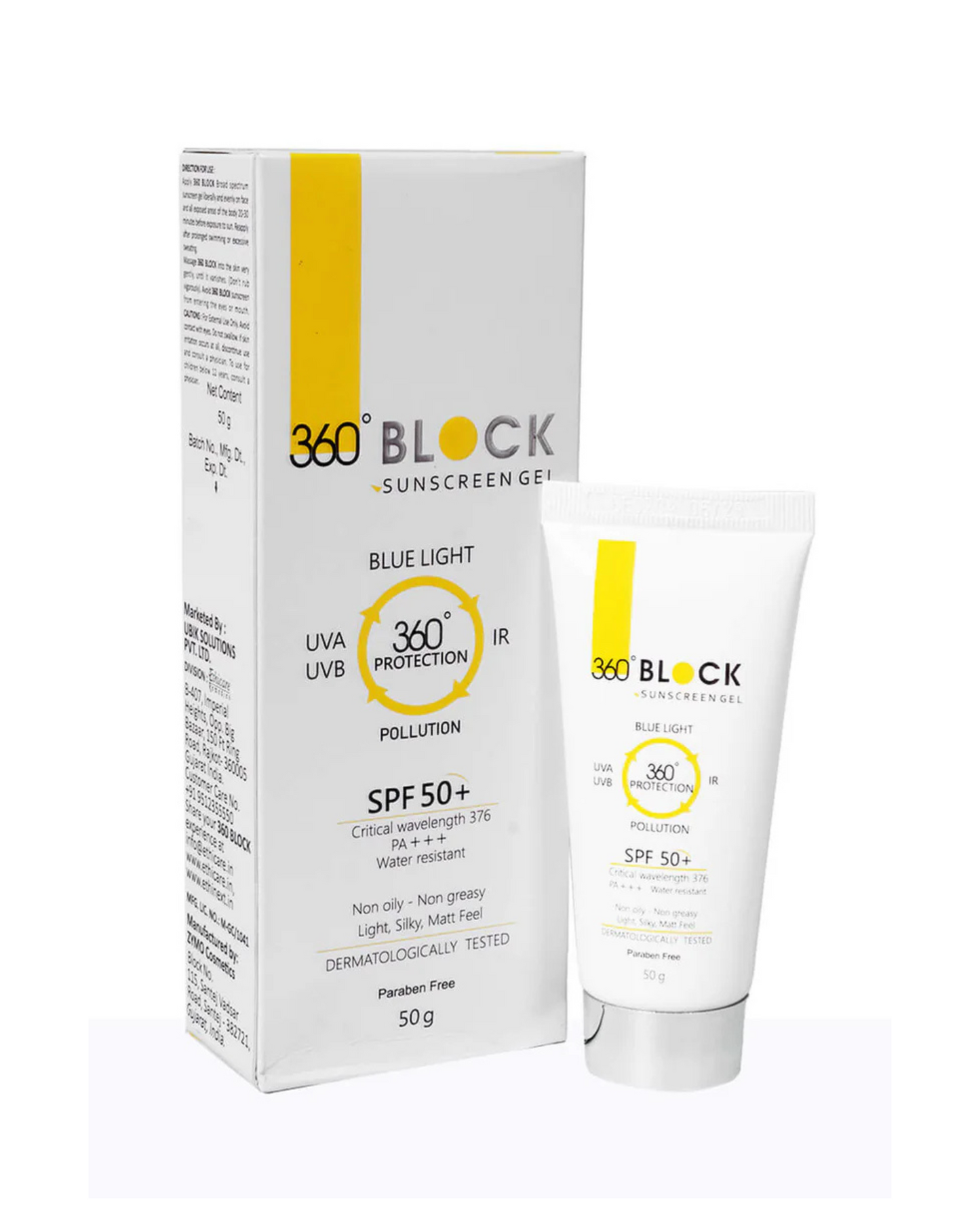 360 Block Sunscreen Gel SPF 50+