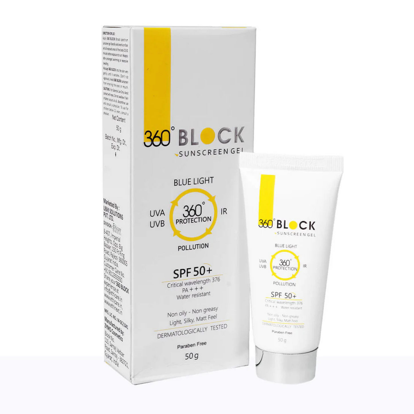 360 Block Sunscreen Gel SPF 50+ | 50g