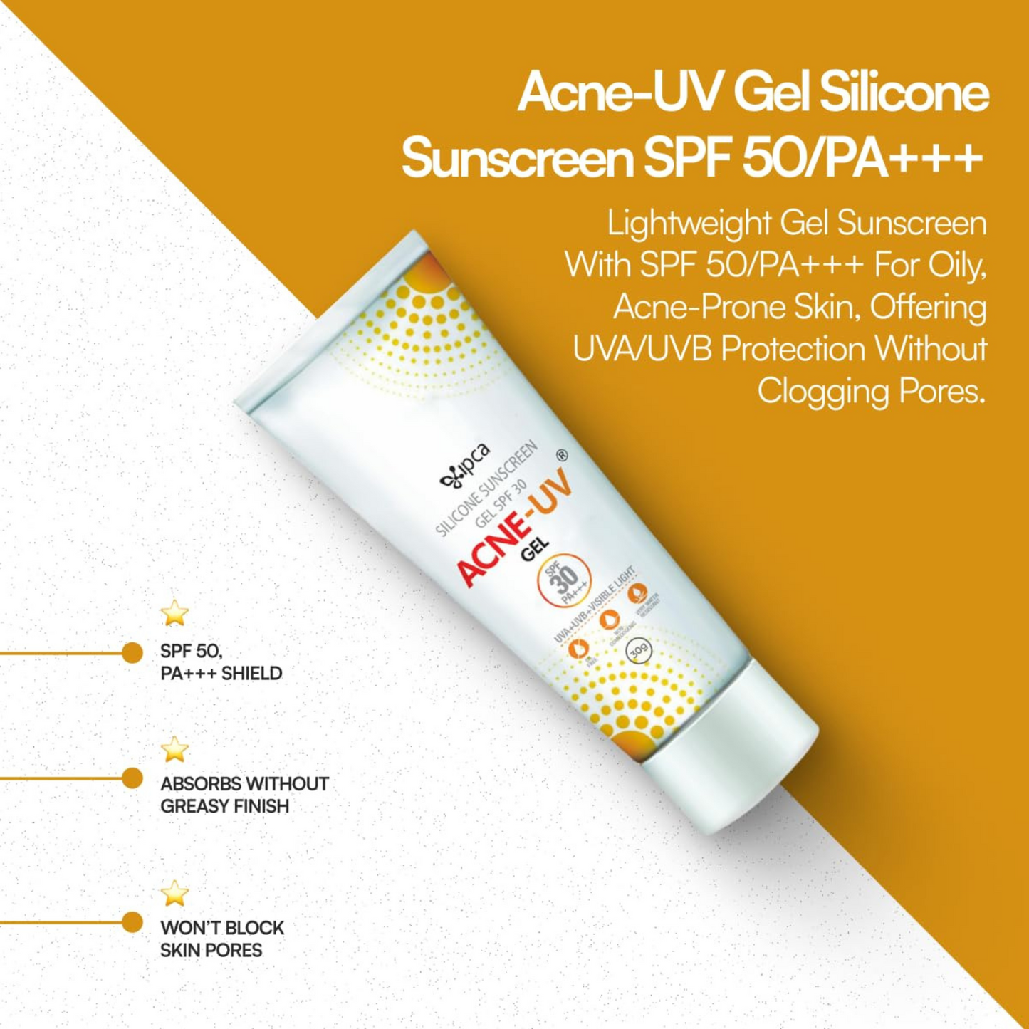 IPCA Acne-UV Gel Sunscreen SPF 30/PA+++ | 30g