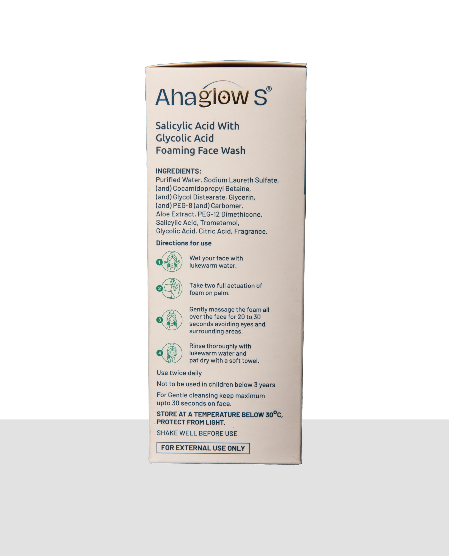 Ahaglow S Foaming Face Wash