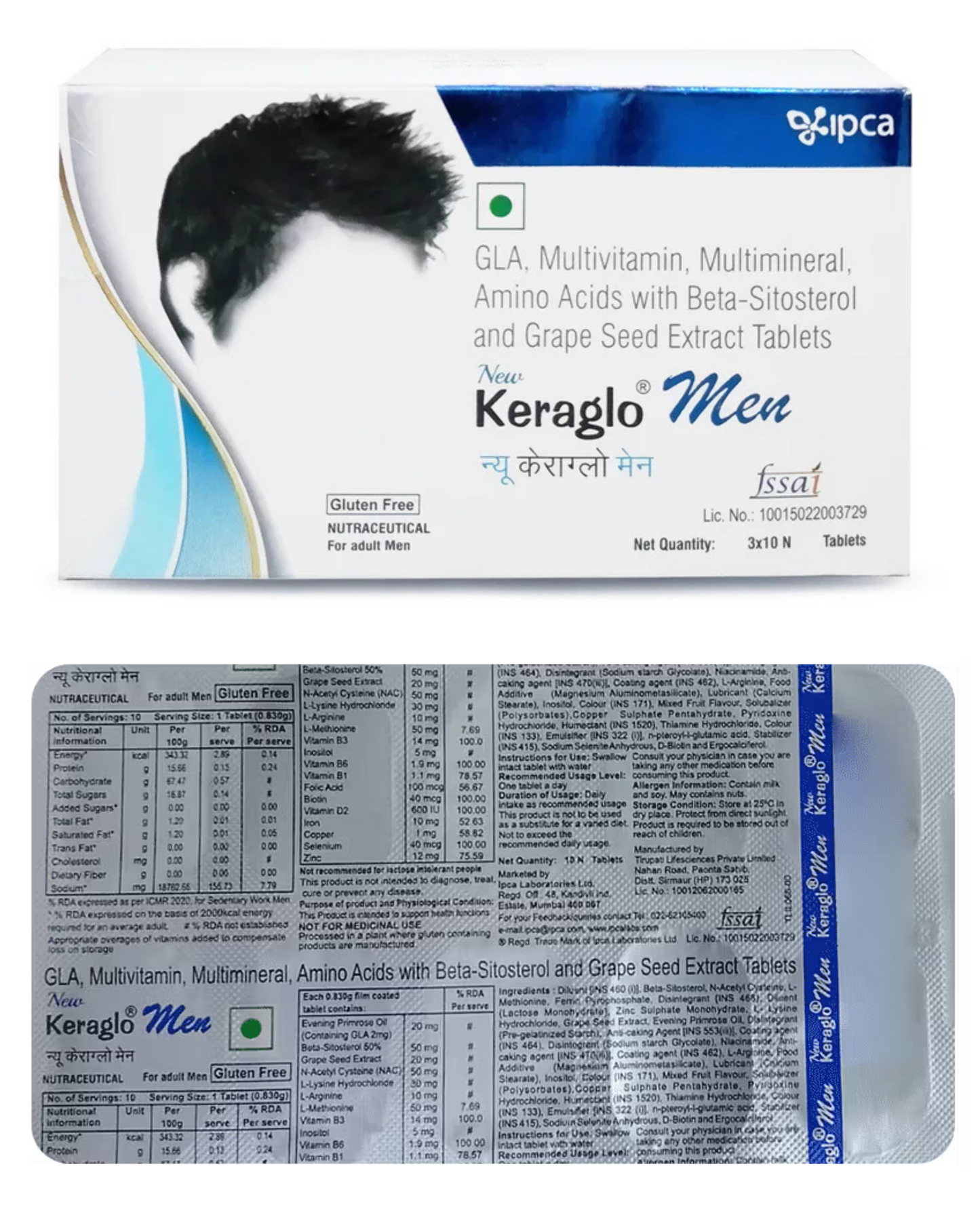 Keraglo Men Tablet 10's