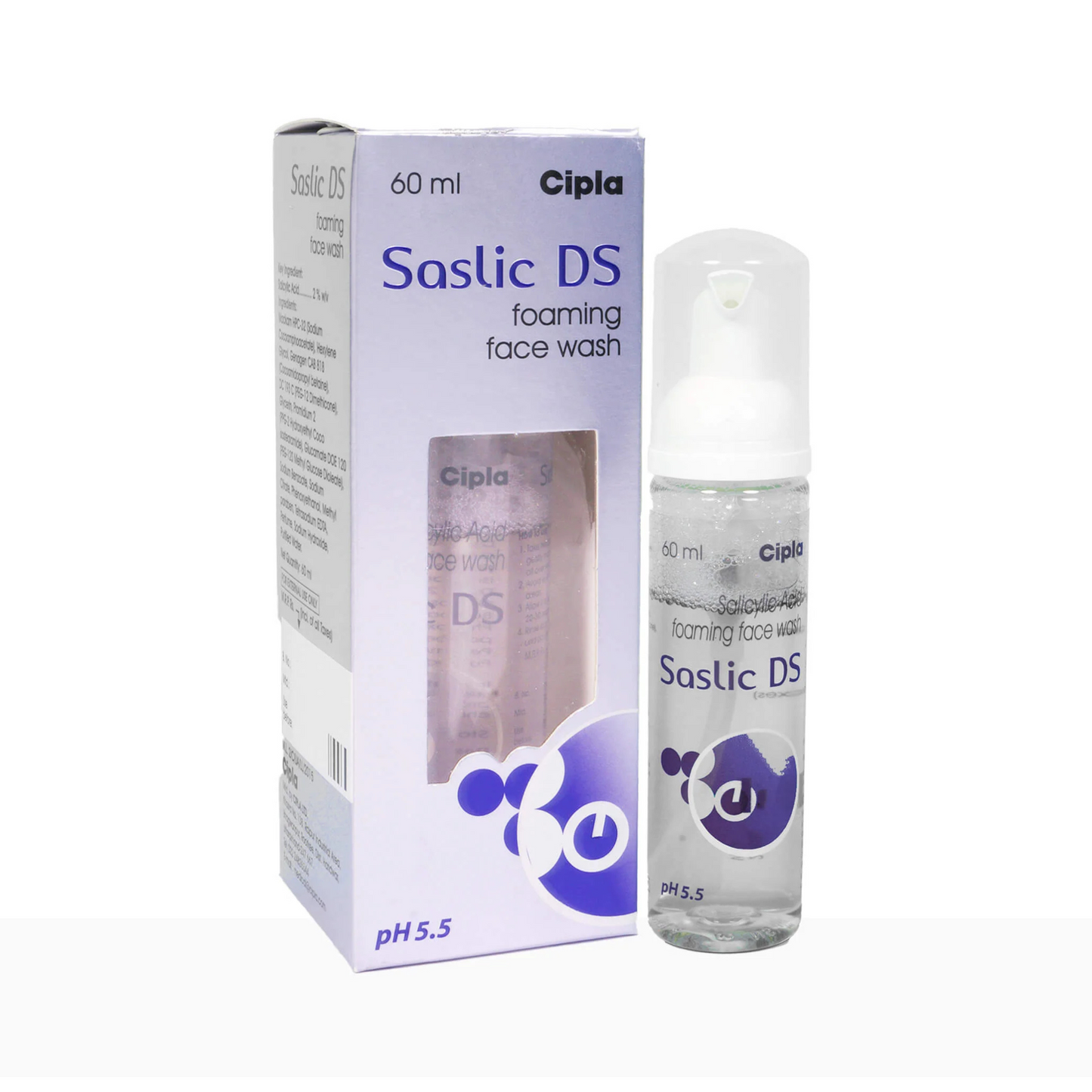 Saslic DS Foaming Face Wash | 60ml