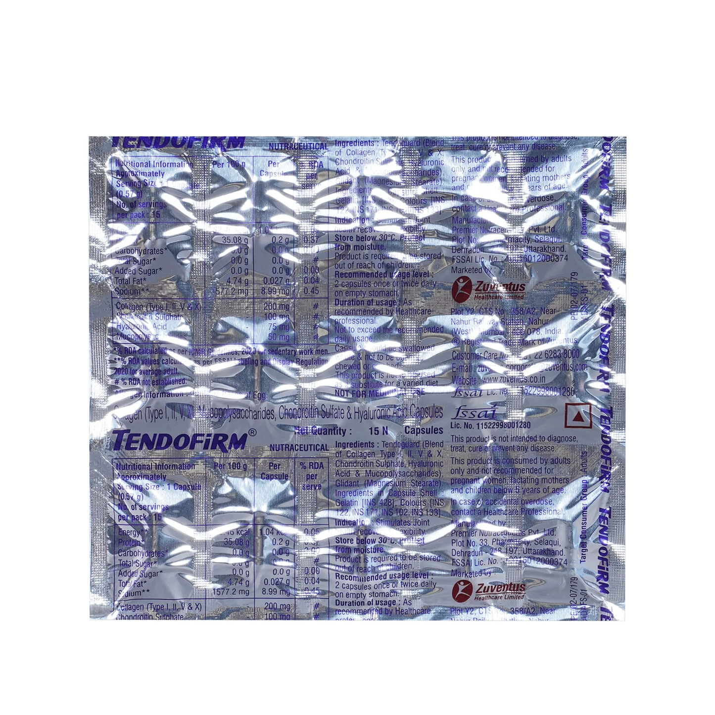 Tendofirm Capsule 15's