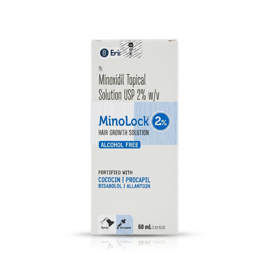MinoLock 2% Hair Growth Solution 60 Ml