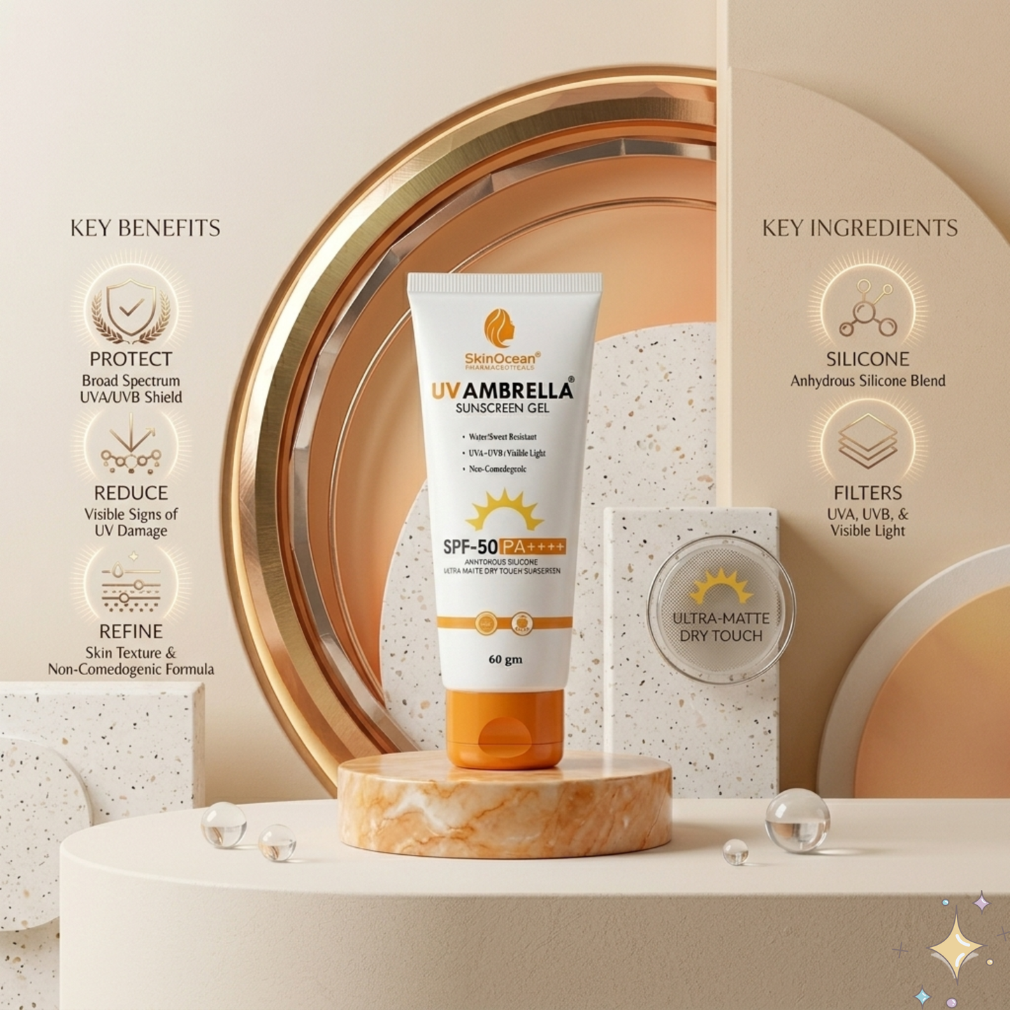 SkinOcean UVAmbrella Sunscreen Gel | 60 g