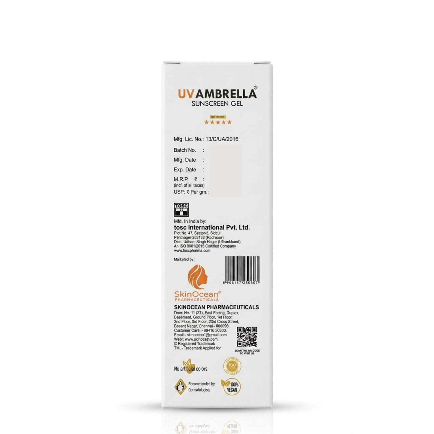 SkinOcean UVAmbrella Sunscreen Gel | 60 g
