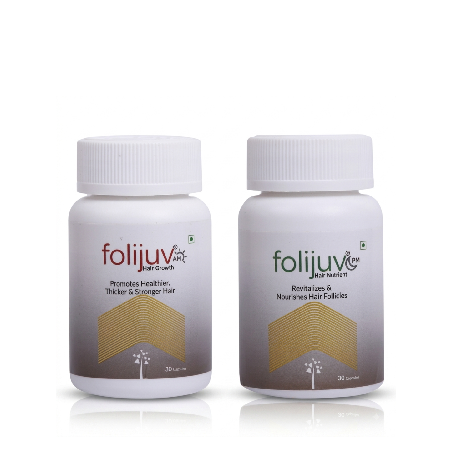 FOLIJUV AM PM Hair Growth Capsules For Men Women | 60's