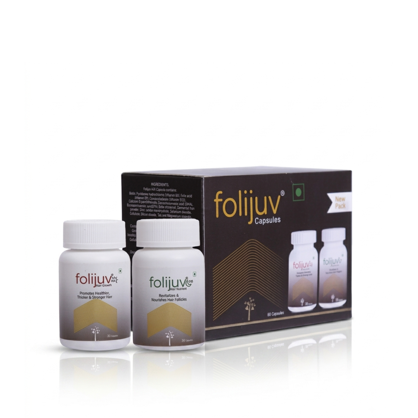 FOLIJUV AM PM Hair Growth Capsules For Men Women | 60's