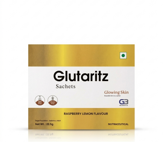 Glutaritz Glowing Skin Nutraceutical Sachet - Raspberry Lemon Flavour