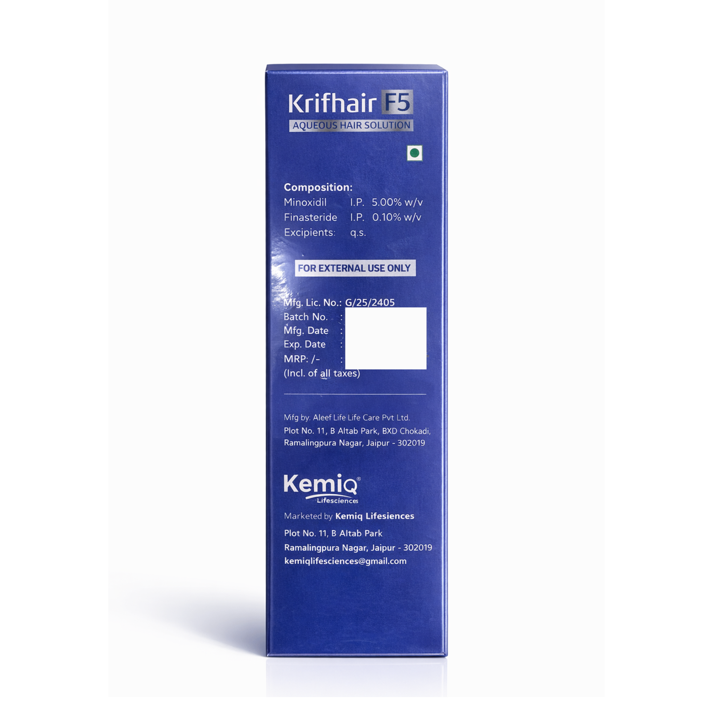 Krifhair F5 Aqueous Hair Solution | 60 Ml