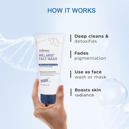 YUDERMA Melarid Triple Action Face Wash & Mask, 100 Gm