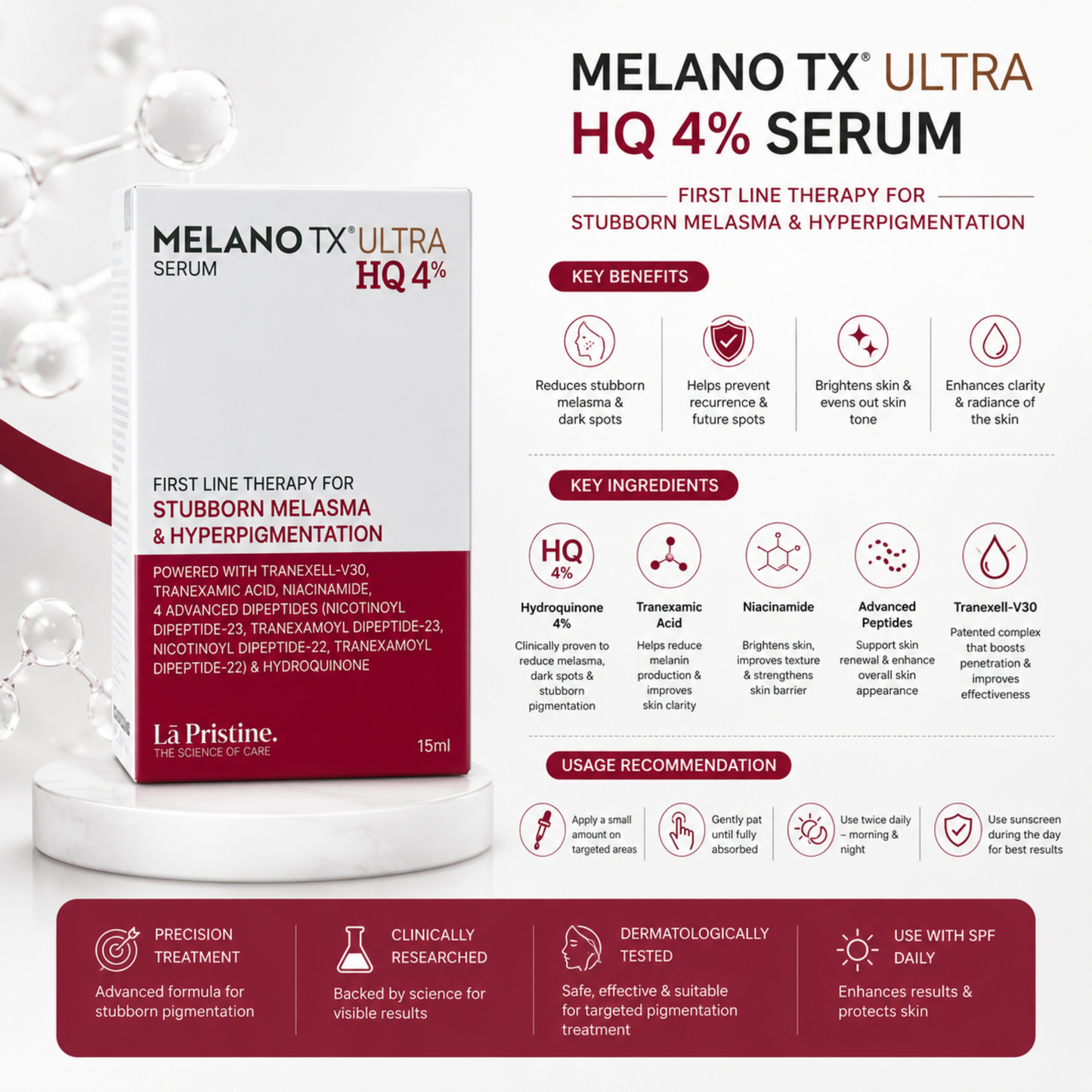 Melano TX Ultra HQ 4% Serum | 15 ml