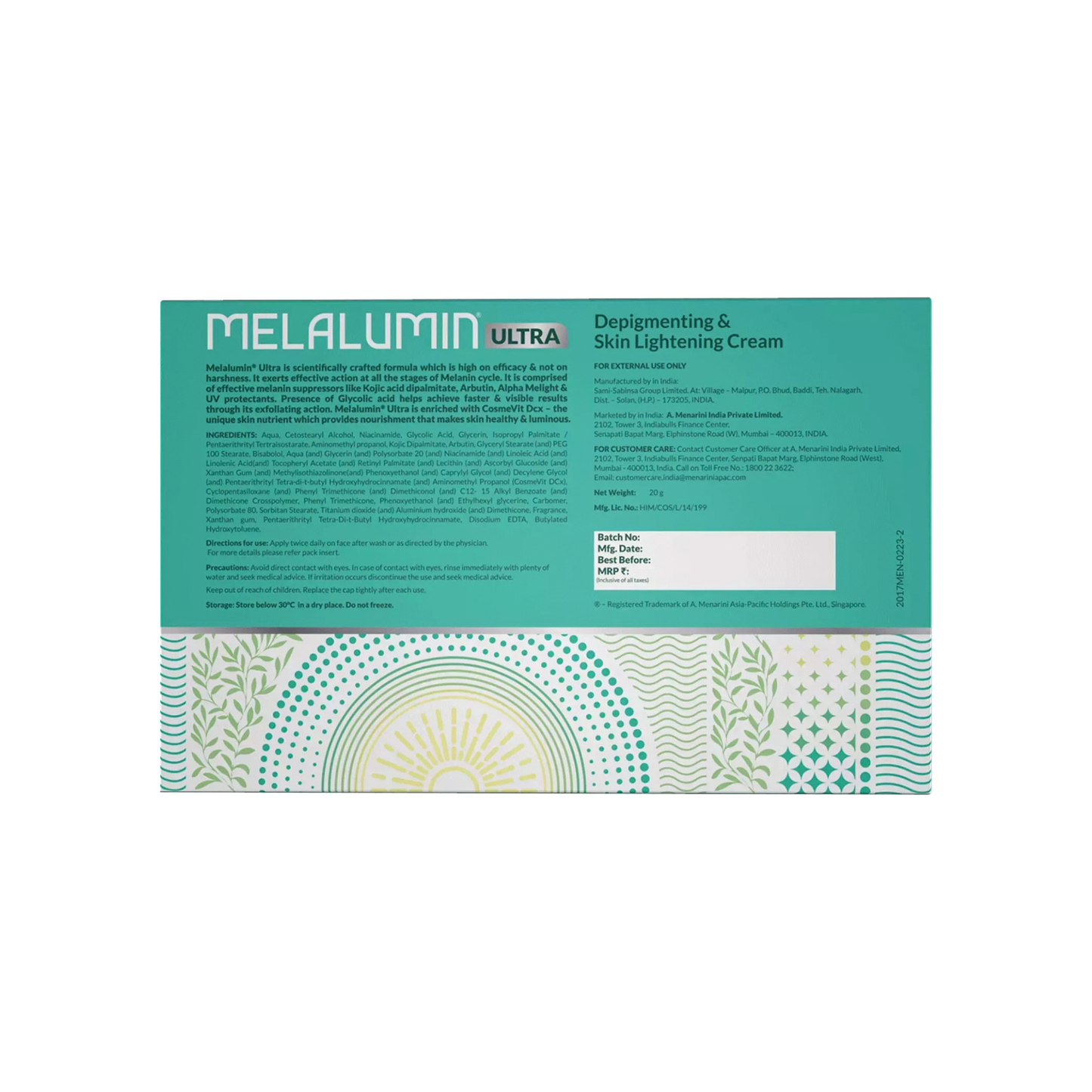 Melalumin Ultra Depigmenting Cream 20 g