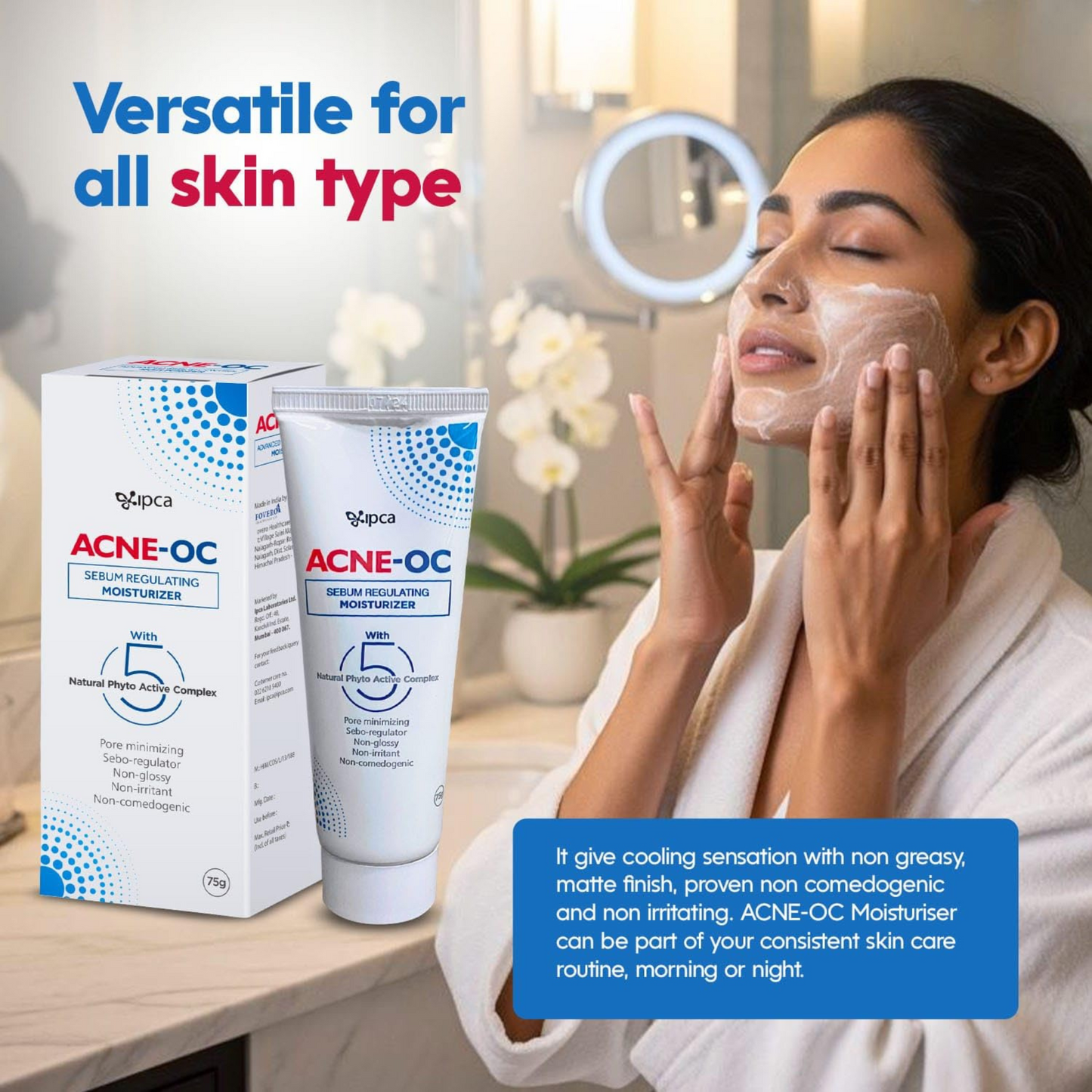 IPCA Acne-OC Sebum Regulating Moisturizer | 75g