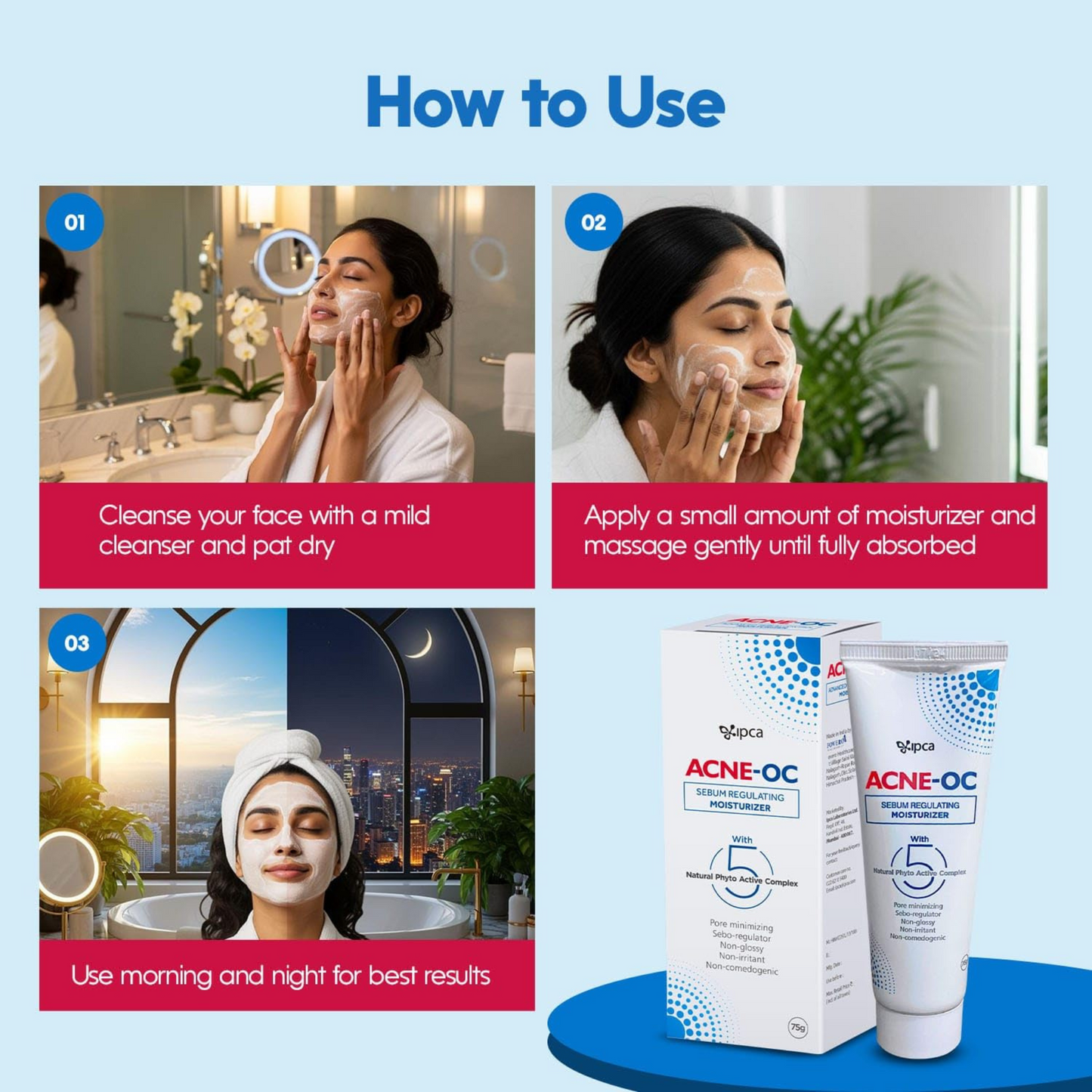 IPCA Acne-OC Sebum Regulating Moisturizer | 75g