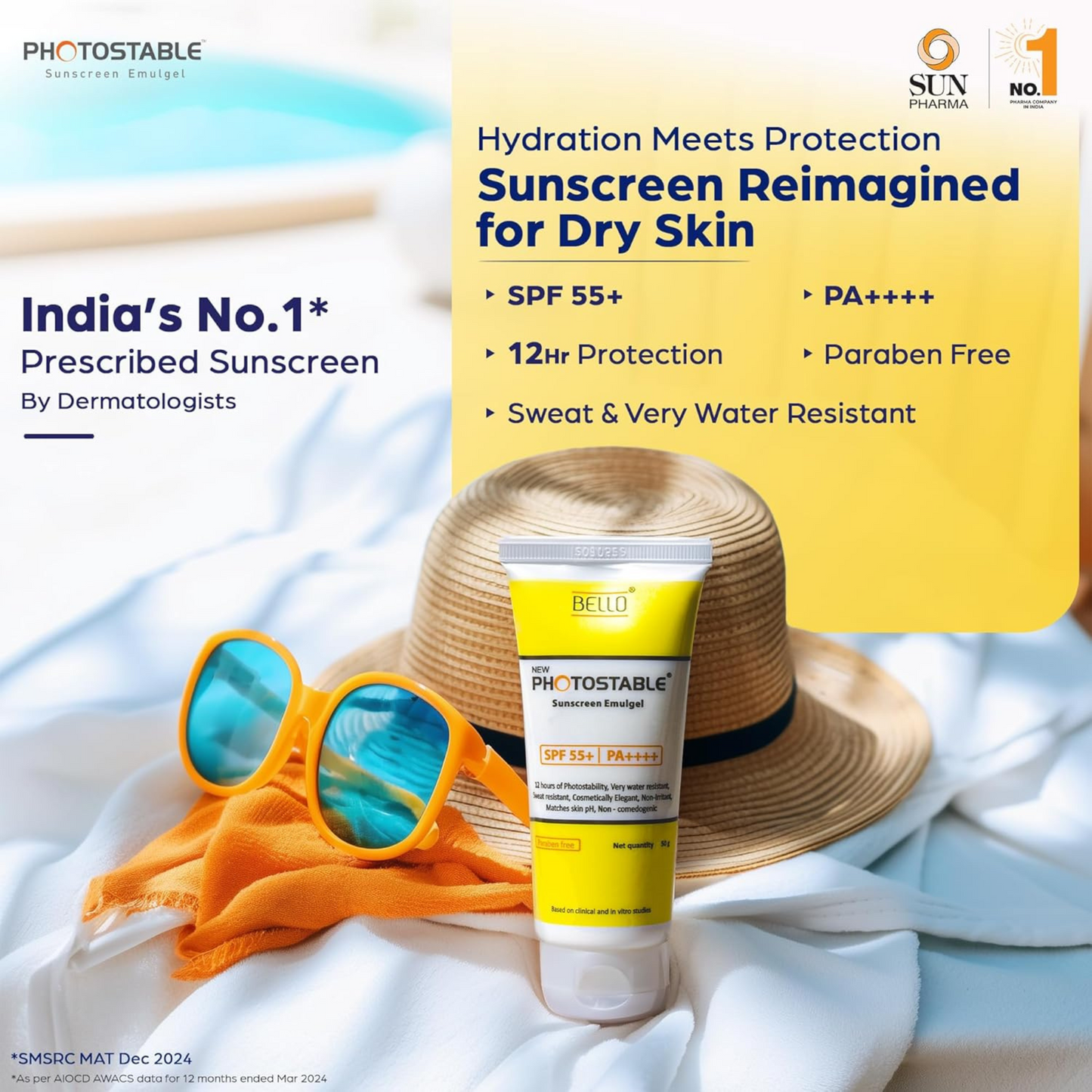 Bello Photostable Spf 40+ Sunscreen Emulgel | 50g