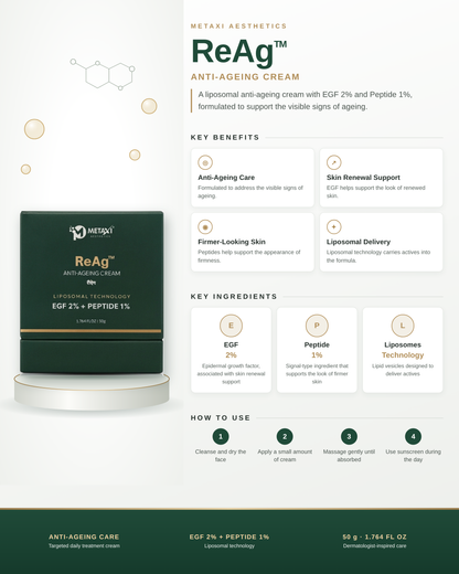 ReAg Anti-Ageing Cream | 50 g
