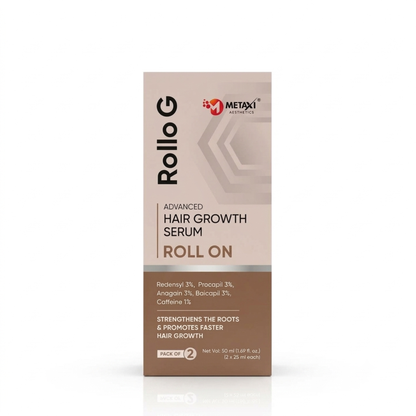Rollo G Advanced Hair Growth Serum Roll On 2x25 ml |Pack of 2
