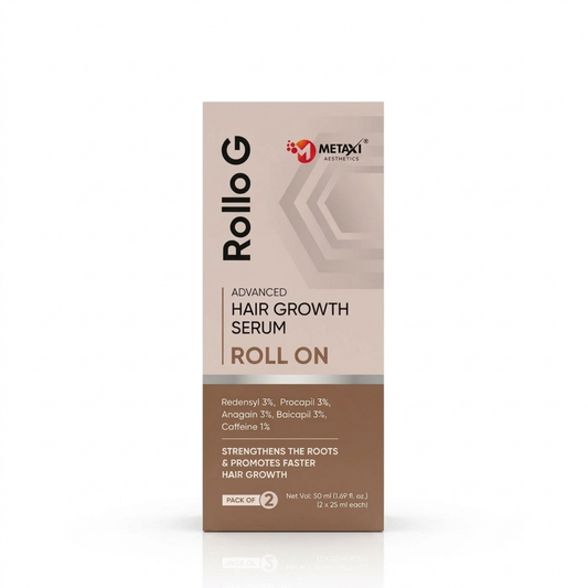 Rollo G Advanced Hair Growth Serum Roll On 2x25 ml |Pack of 2
