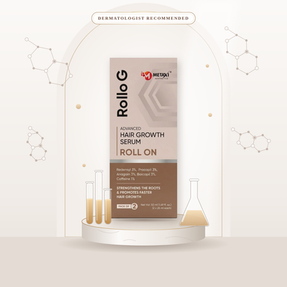 Rollo G Advanced Hair Growth Serum Roll On 2x25 ml |Pack of 2