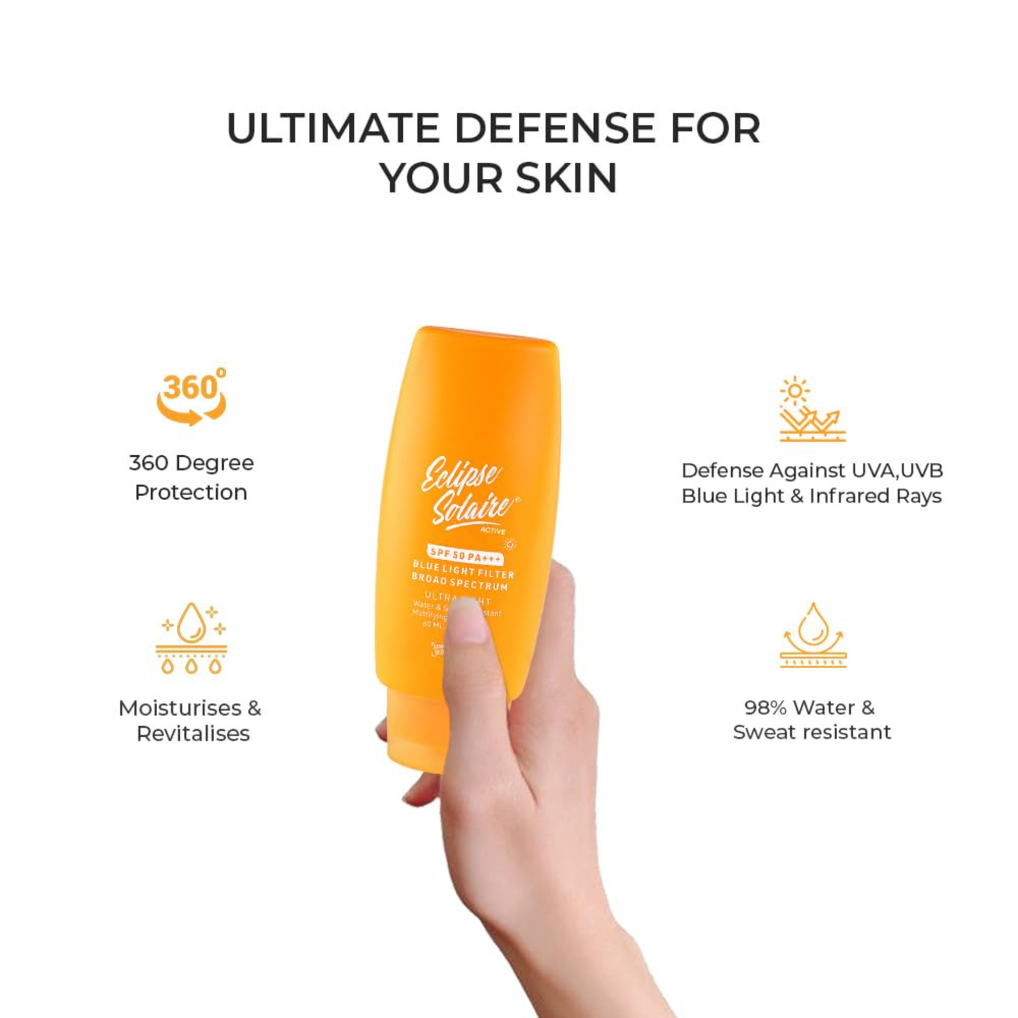 YUDERMA Eclipse Solaire Active Sunscreen SPF50 PA+++