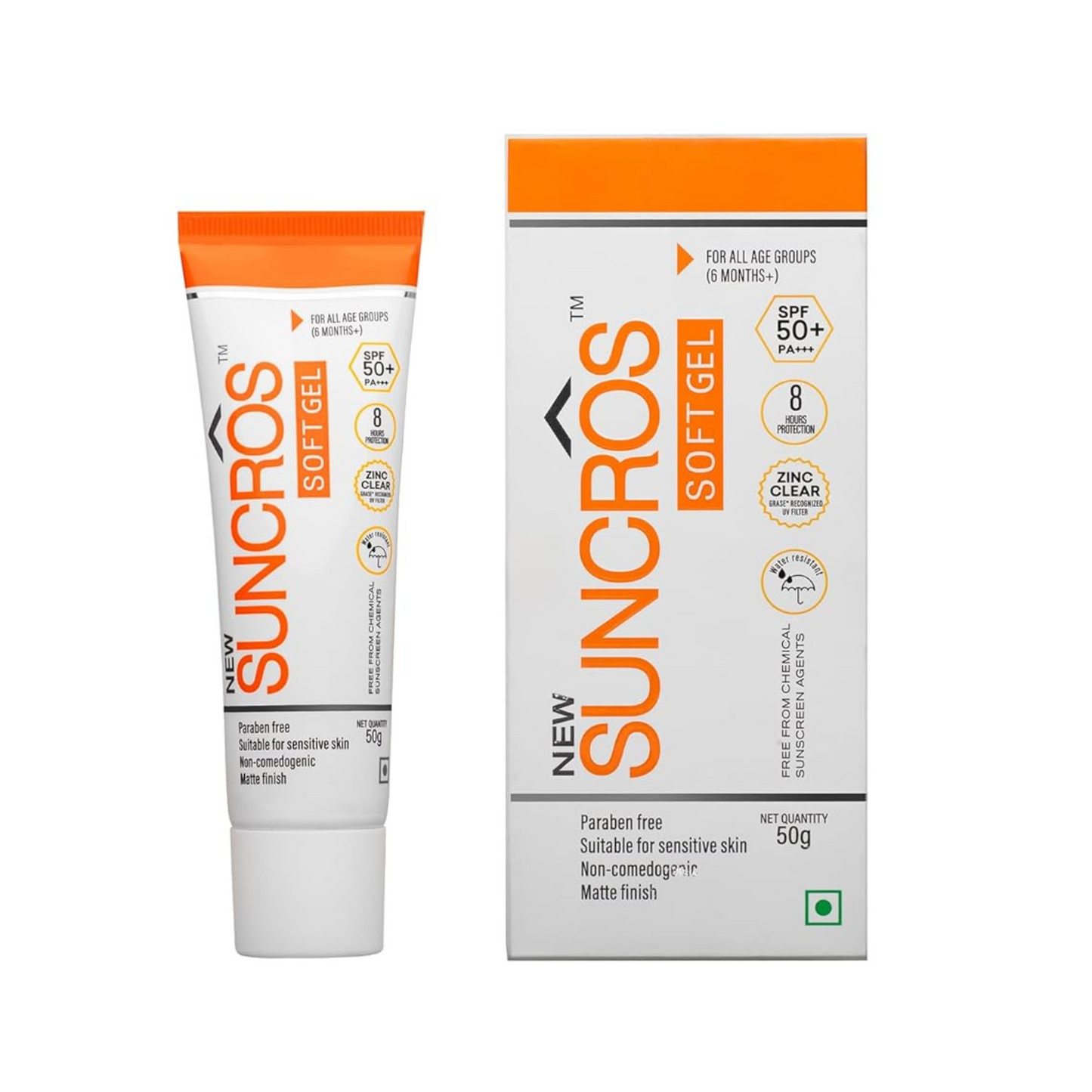Suncros Matte Finish Sunscreen SPF 50+ | 50g