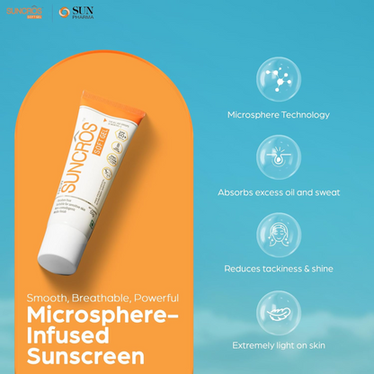 Suncros Matte Finish Sunscreen SPF 50+ | 50g