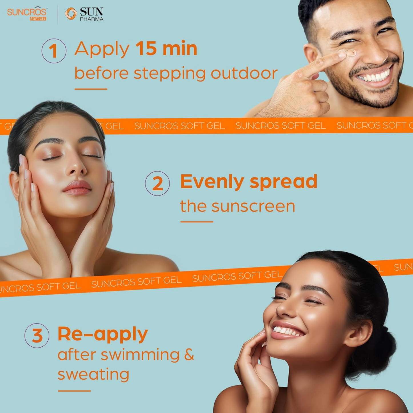 Suncros Matte Finish Sunscreen SPF 50+ | 50g