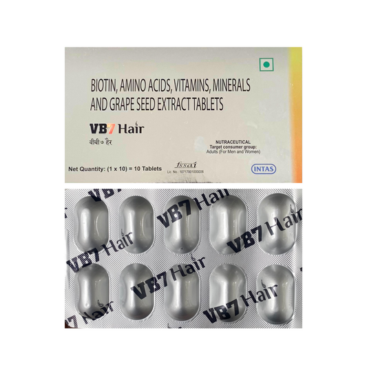 VB7 Hair Tablet with Biotin, Amino Acids, Vitamins, Minerals & Grape Seed Extract