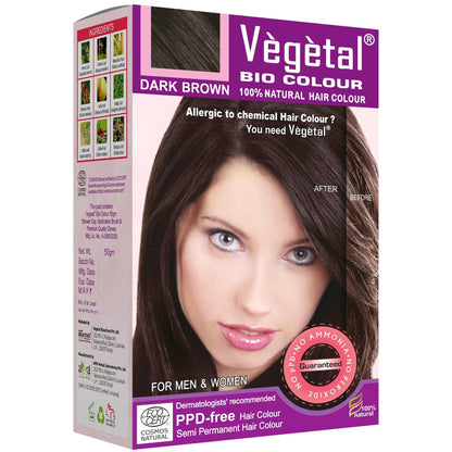 Vegetal Bio Colour 100% Natural Hair Colour For Men & Women -  | 150g