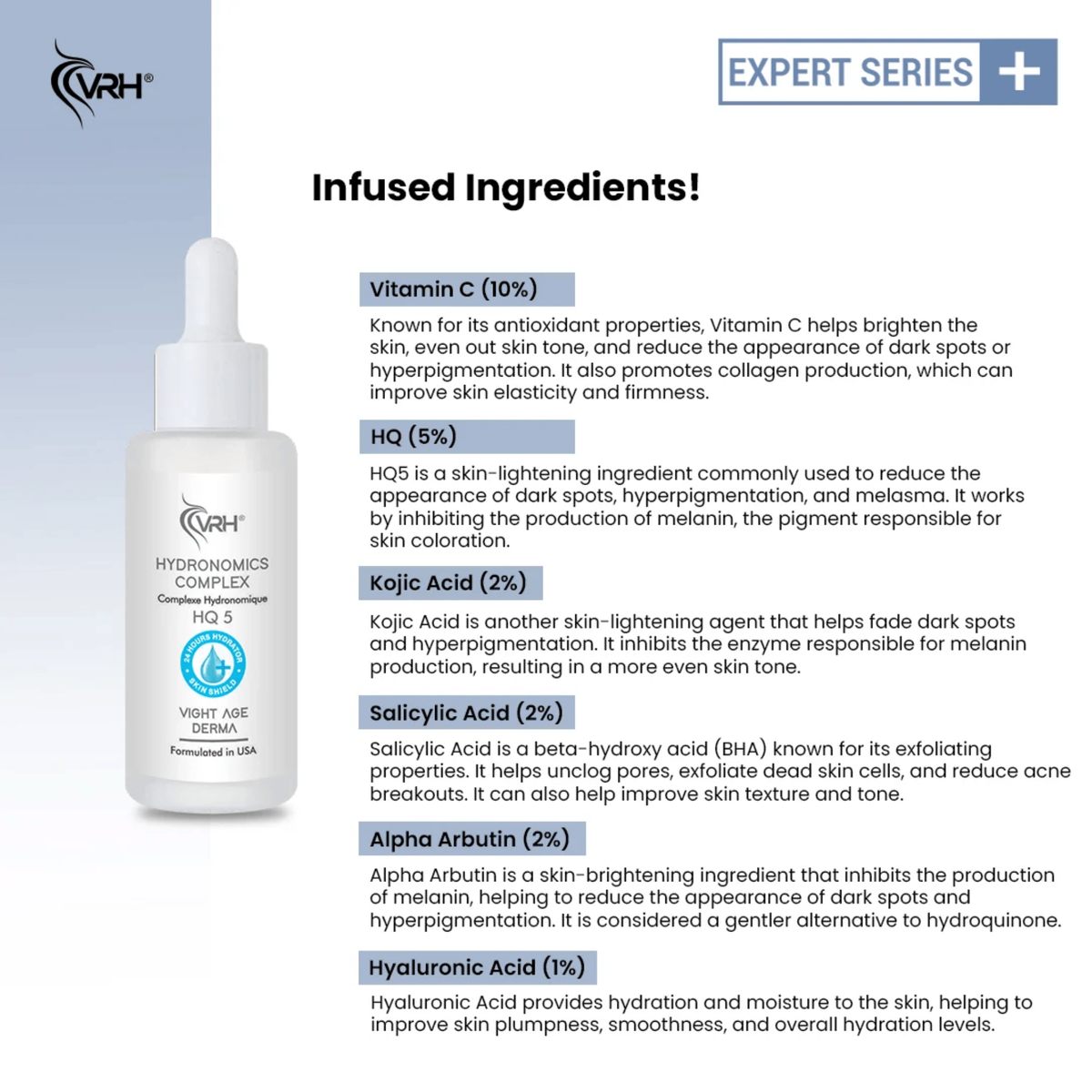 VRH HQ 5 Hydronomics Complex Face Serum | 30 ml